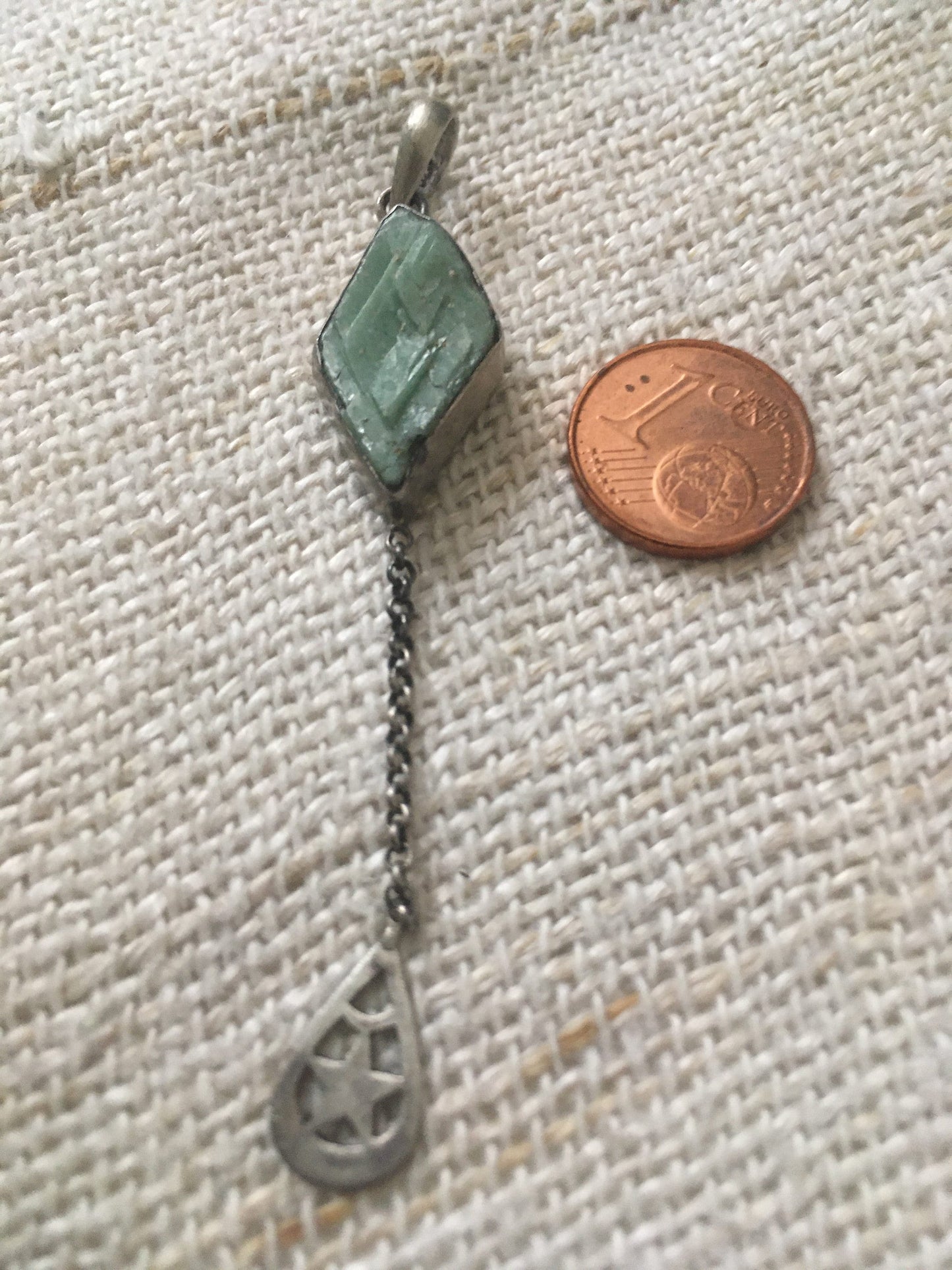 Pendants - Dolomite stones clasped in Silver