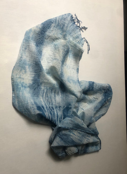 Indigo 100% Organic Cotton Scarf