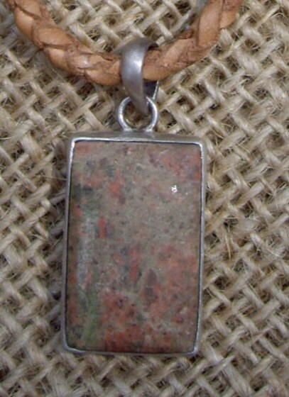 Pendant Unakite & Silver