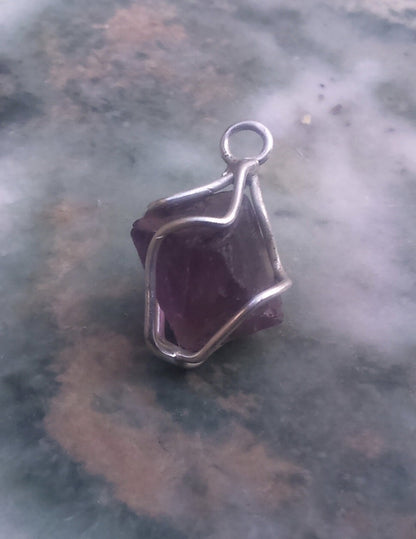 Pendants - Fluorite Encased in EcoSilver