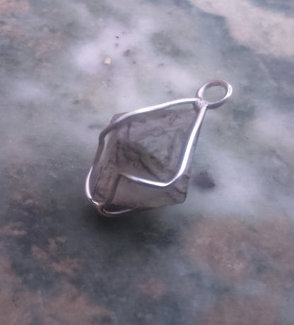 Pendants - Fluorite Encased in EcoSilver