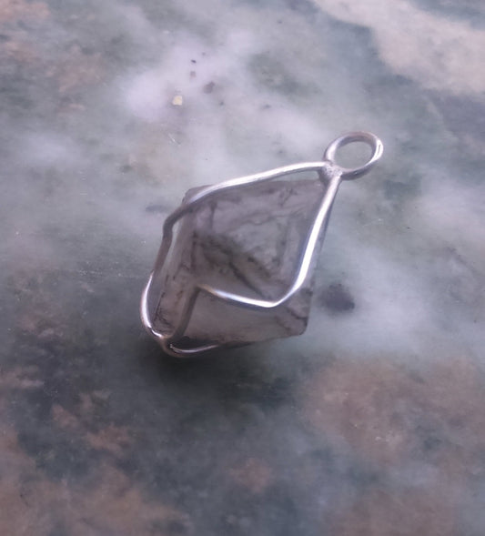 Pendants - Fluorite Encased in EcoSilver