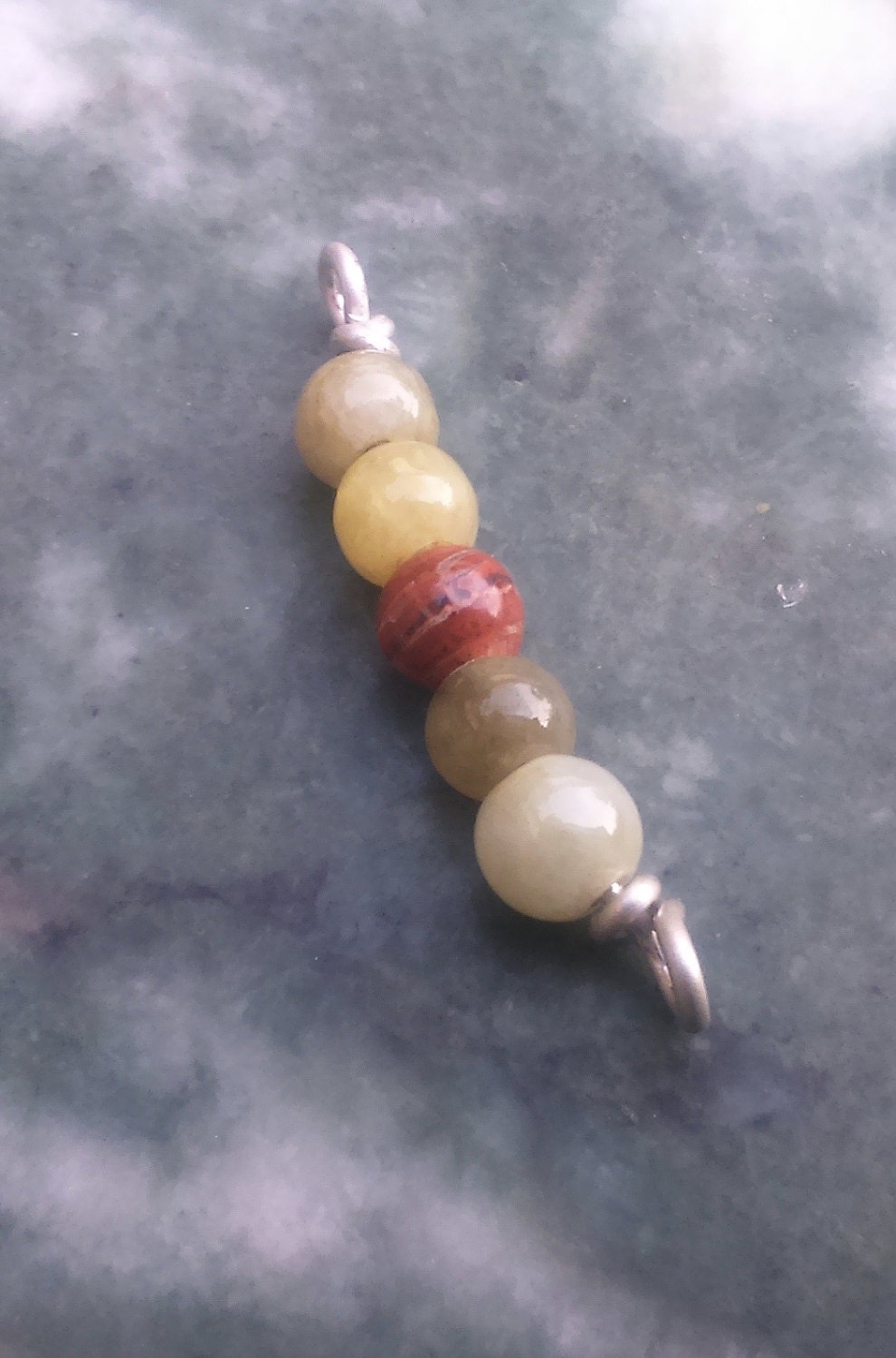 Pendant - Agate Beads on EcoSilver Wire
