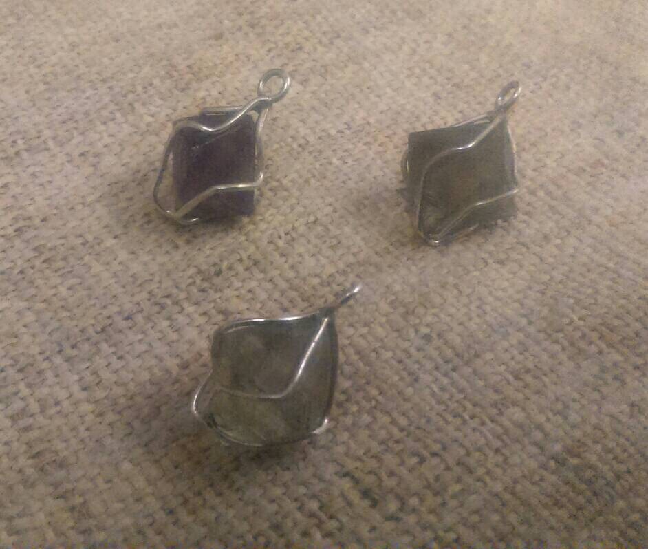 Pendants - Fluorite Encased in EcoSilver