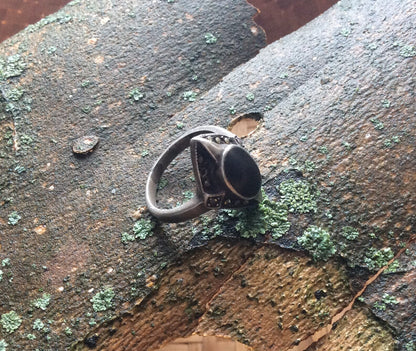 Onyx & Hematite Ring