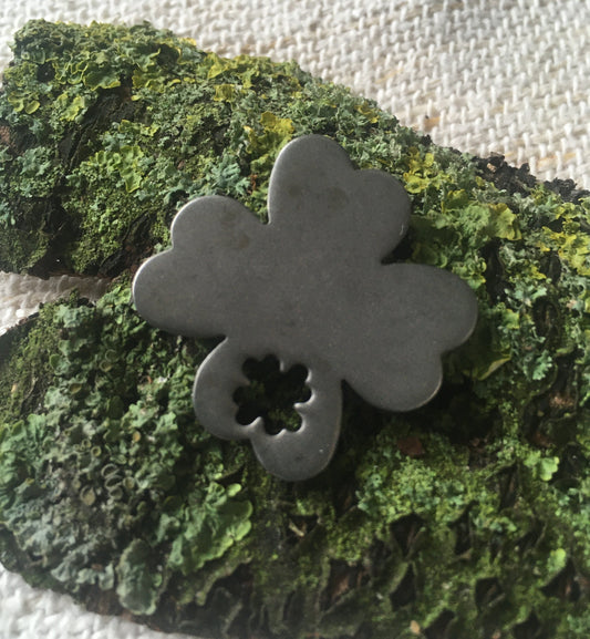Pendant - EcoSteel Four Leaf Clover