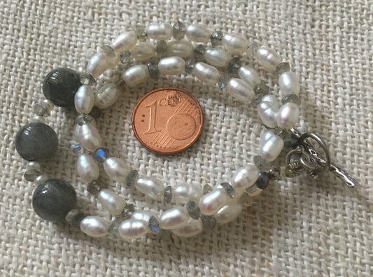 Labradorite & Freshwater Pearl Necklace