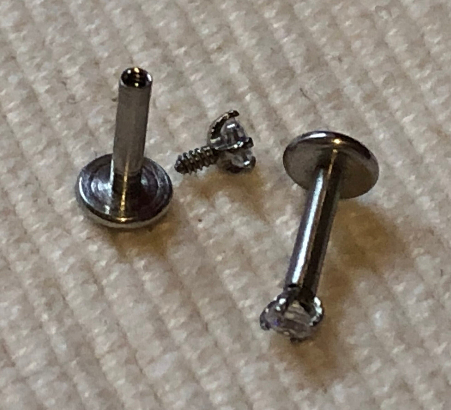 Stainless Steel & Cubic Zirconia studs