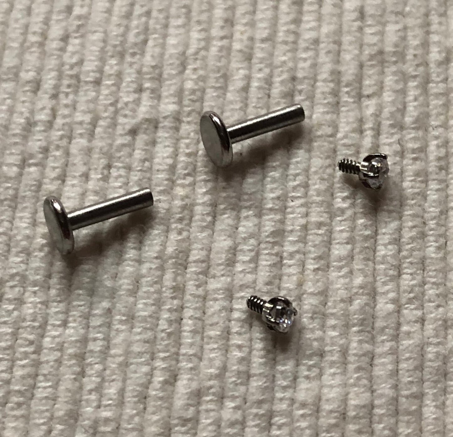 Stainless Steel & Cubic Zirconia studs