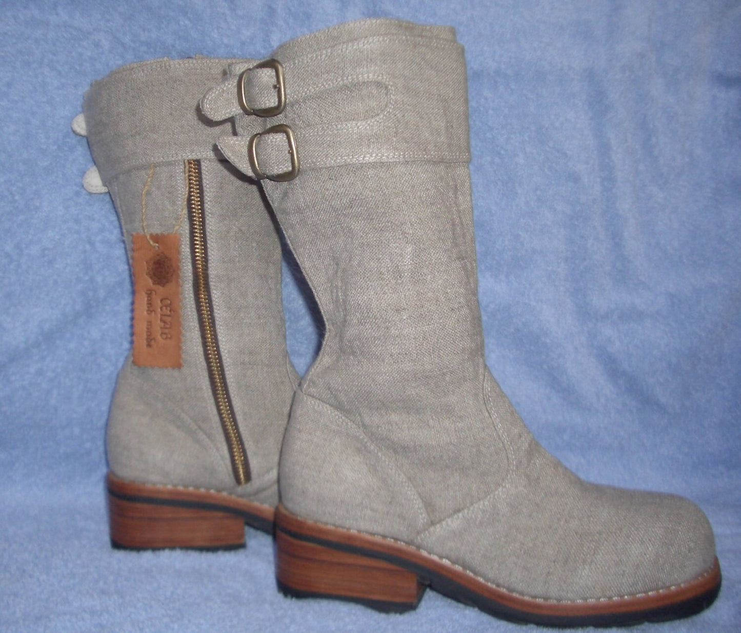 Hemp Biker boots