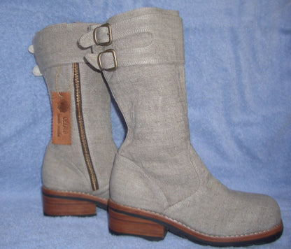 Hemp Biker boots