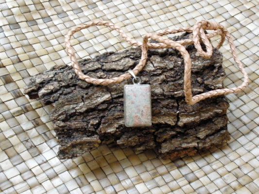 Pendant Unakite & Silver